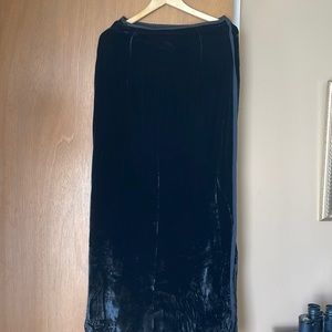 Black floor length velvet skirt,Barney nyc